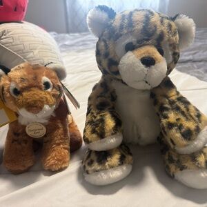Leopard and Tiger Plush Toy Set